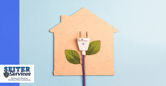 plug with leaves on house cutout